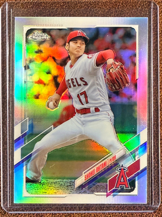 Shohei Ohtani - 2021 Topps Chrome - Refractor - Angels