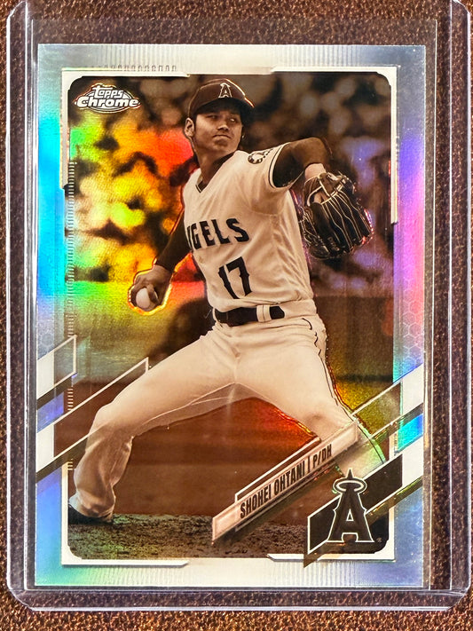 Shohei Ohtani - 2021 Topps Chrome - Sepia Refractor - Angels