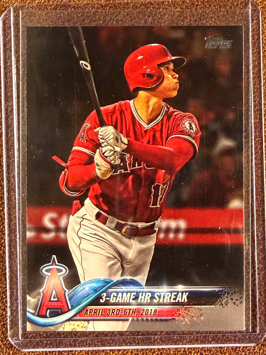 Shohei Ohtani - 2018 Topps Update - Season Highlights Checklist - Dodgers