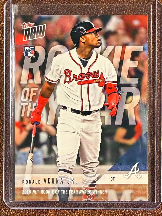 Ronald Acuna Jr. - 2018 Topps Now - Rookie of the Year - Braves