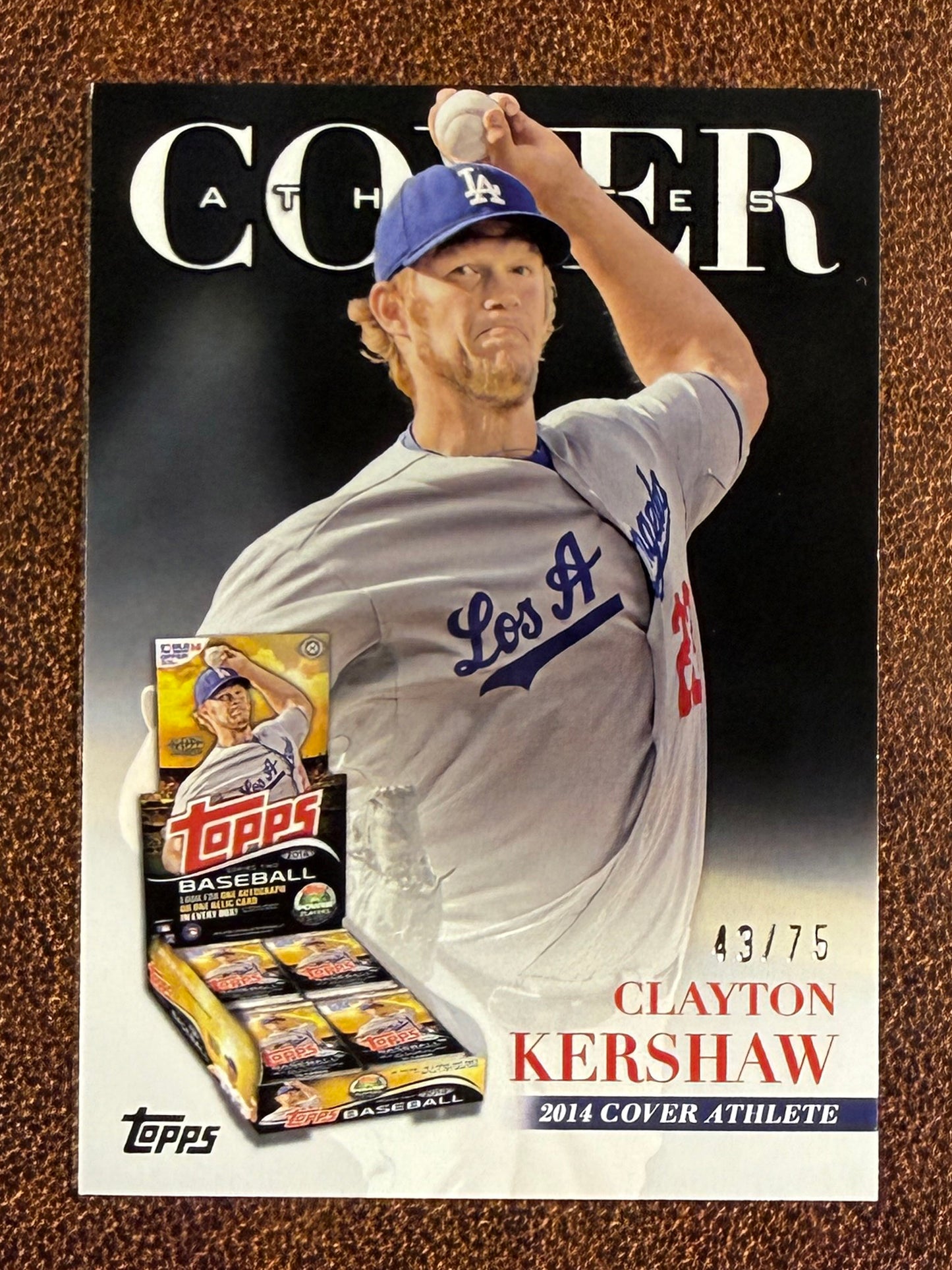 Clayton Kershaw - 2026 Topps Series 2 - Cover Athletes /75 (*Slight Edge/Corner Whiting*) - Dodgers
