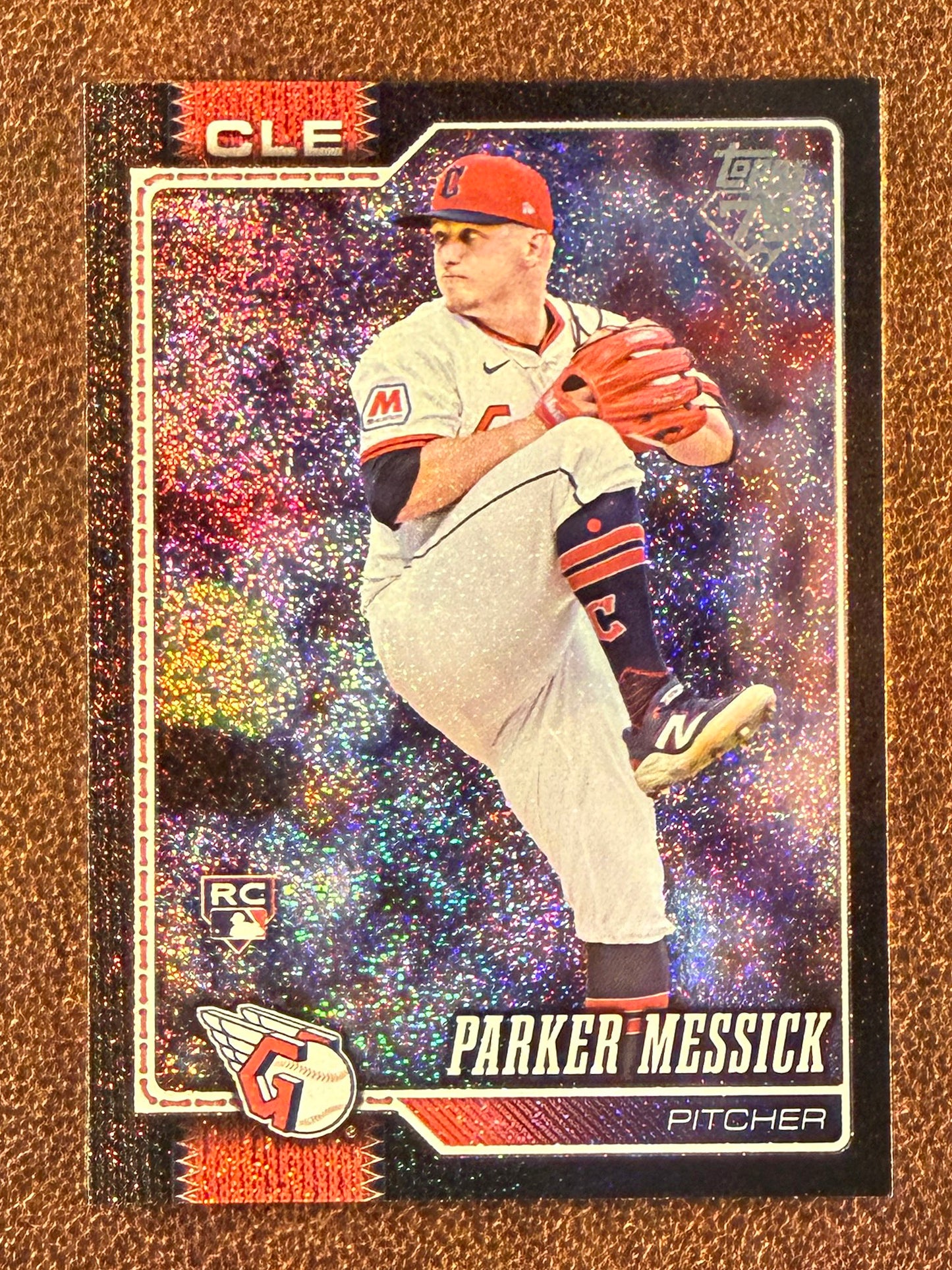 Parker Messick - 2026 Topps Series 1 - Rookie BLACK Sand Glitter /10 - Guardians