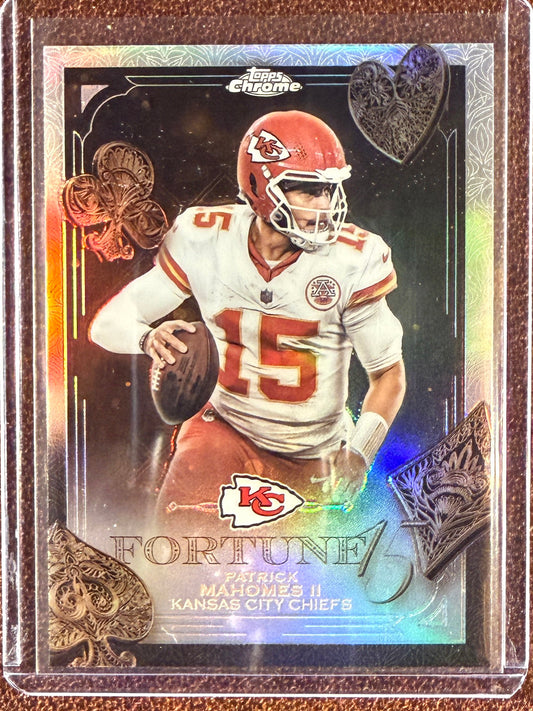 Patrick Mahomes - 2025 Topps Chrome - Fortune 15 - Chiefs