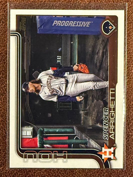 Spencer Arrighetti - 2025 Topps Series 2 - Golden Mirror SSP - Astros