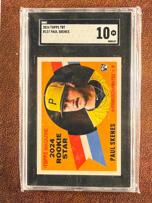 Paul Skenes - 2024 Topps Throwback Thursday - Rookie #137 SGC 10 - Pirates
