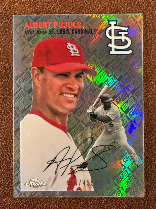 Albert Pujols - 2023 Topps Chrome Platinum Anniversary - Topps Refractor /499 - Cardinals