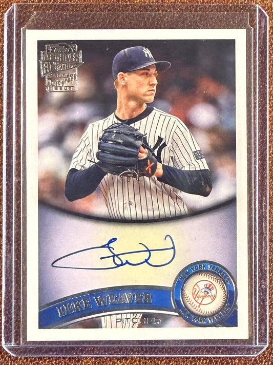 Luke Weaver - 2025 Topps Archives - Fan Favorite AUTO - Yankees