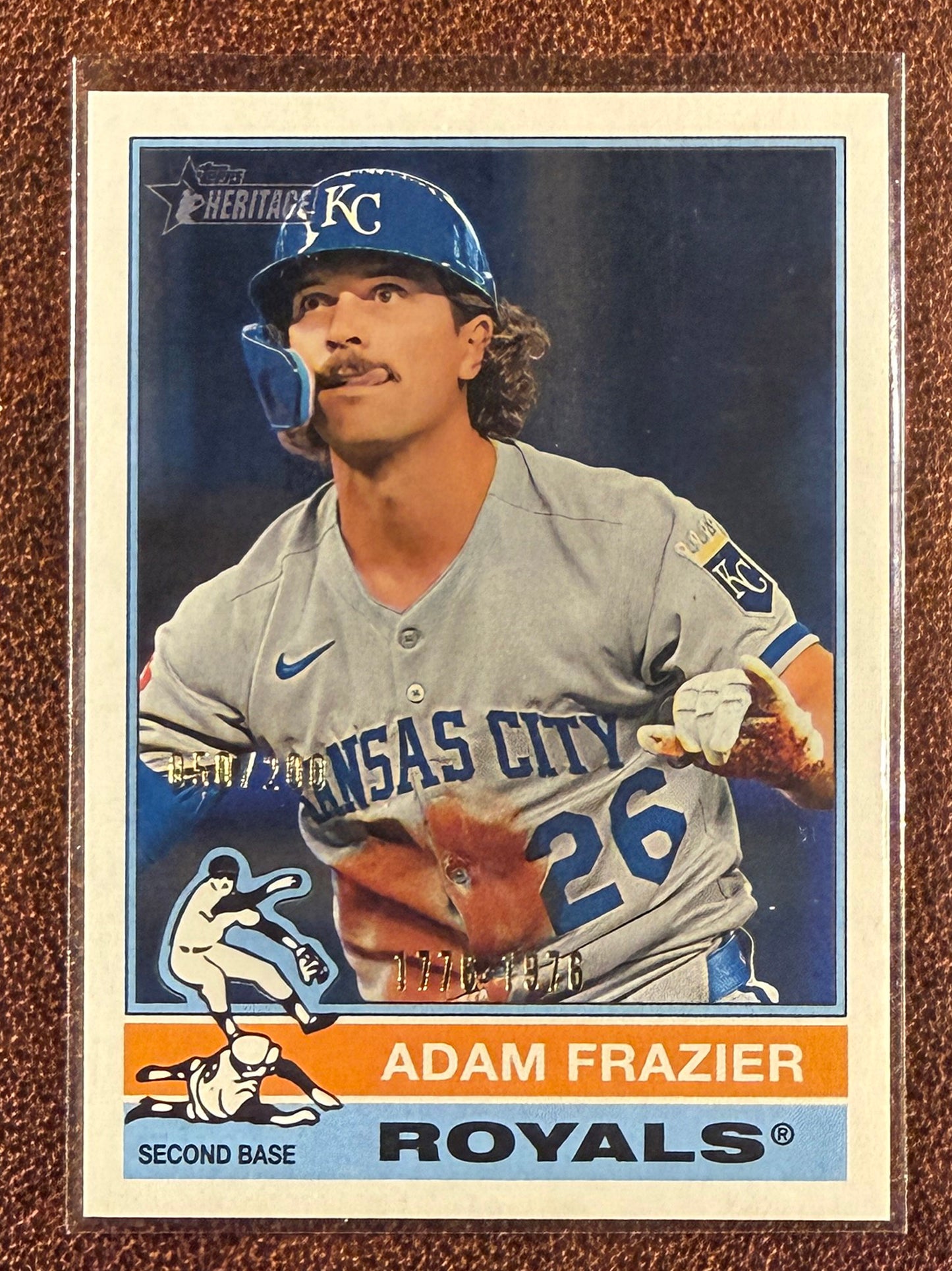 Adam Frazier - 2025 Topps Heritage High Number - Bicentennial /200 - Royals
