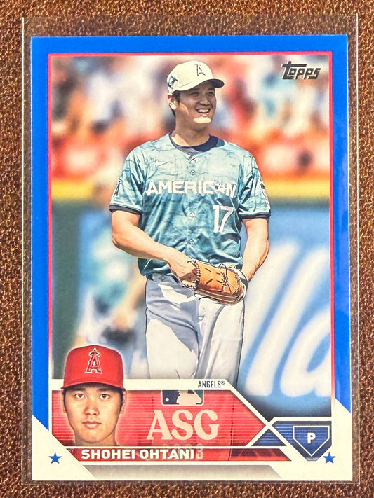 Shohei Ohtani - 2023 Topps Update - All Star BLUE Retail Parallel - Dodgers