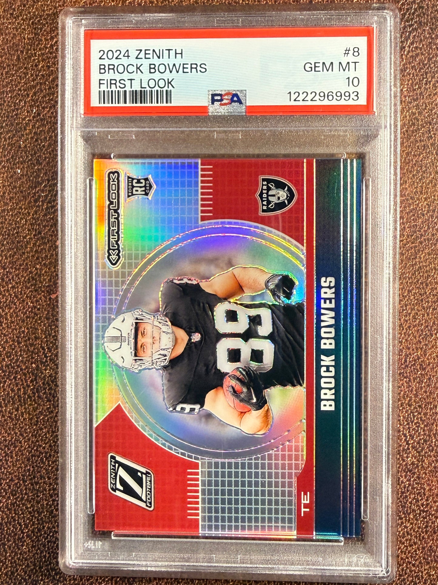 Brock Bowers - 2024 Panini Zenith - First Look Insert (PSA 10) - Raiders