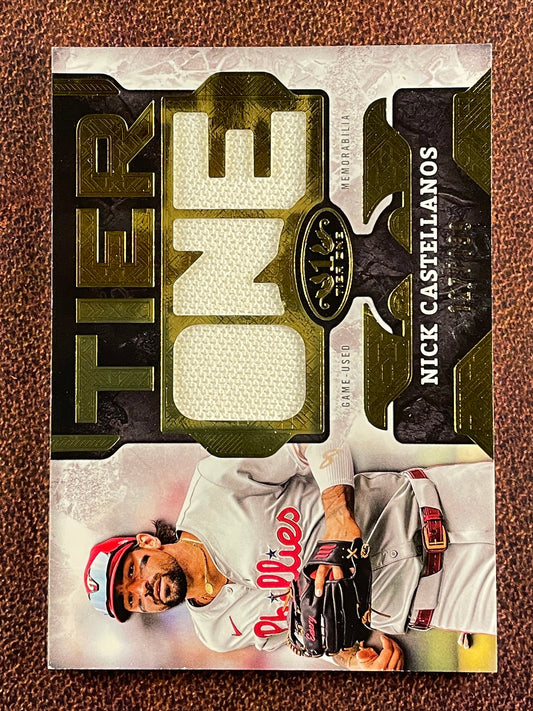 Nick Castellanos - 2025 Topps Tier One - Die Cut RELIC /199  - Phillies