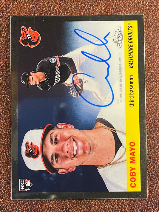 Coby Mayo - 2025 Topps Chrome Platinum - Rookie AUTO - Orioles