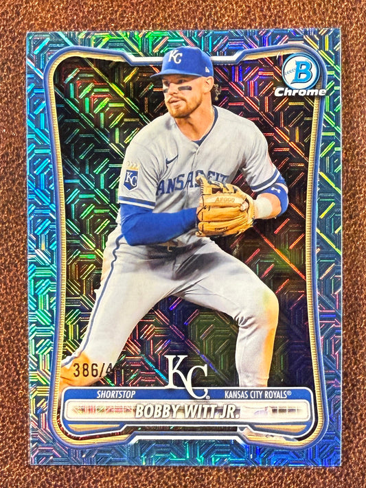 Bobby Witt Jr. - 2026 Bowman - SKY BLUE MOJO /499 - Royals