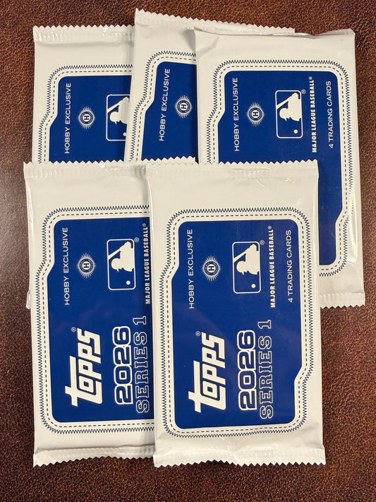 Sealed Silver Packs (5 Packs) - 2026 Topps Series 1
