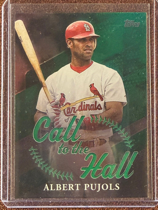 Albert Pujols - 2025 Topps Archives - Call to the Hall GREEN /99 - Cardinals
