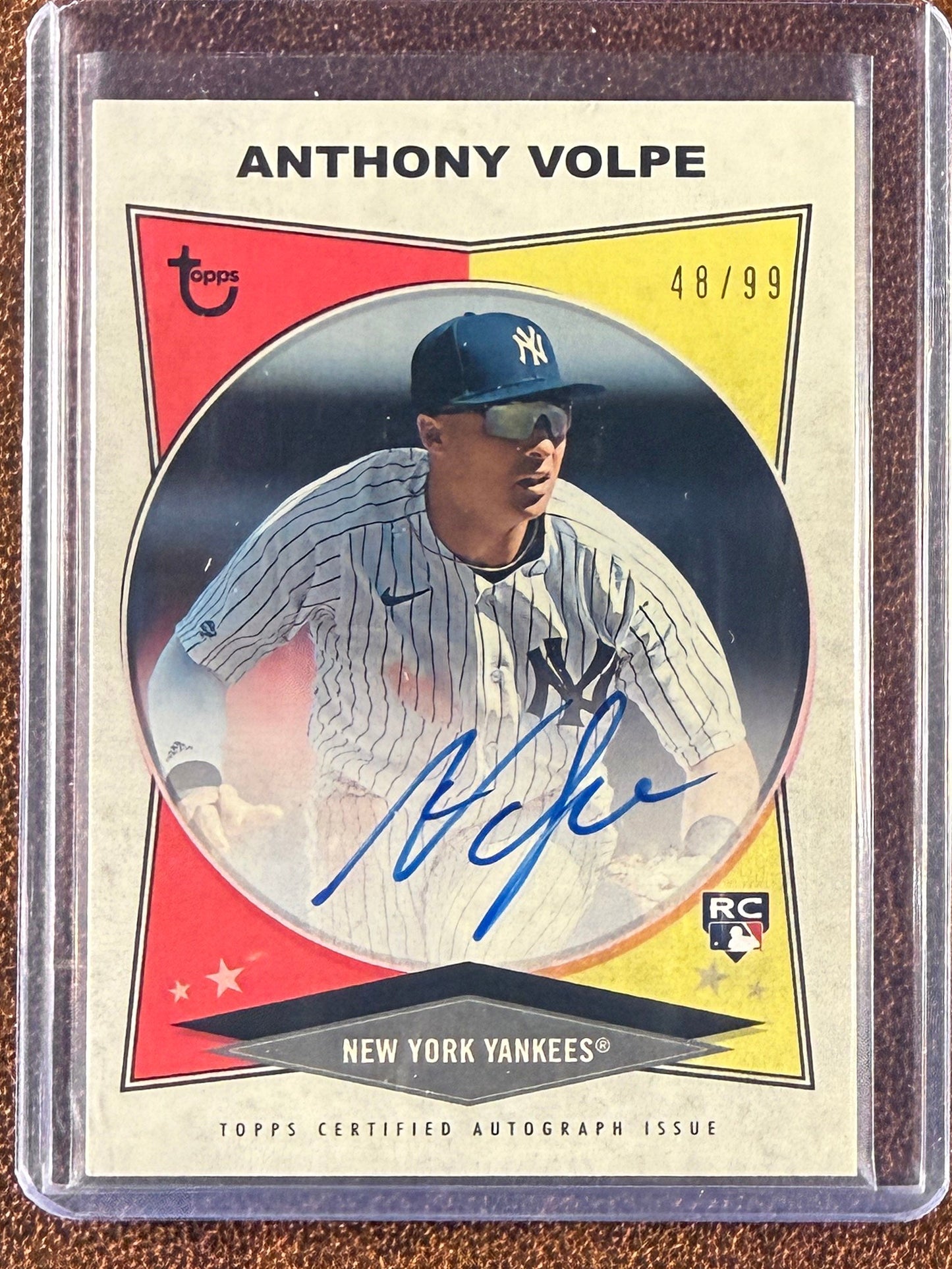Anthony Volpe - 2023 Topps Brooklyn Collection - Rookie AUTO /99 - Yankees