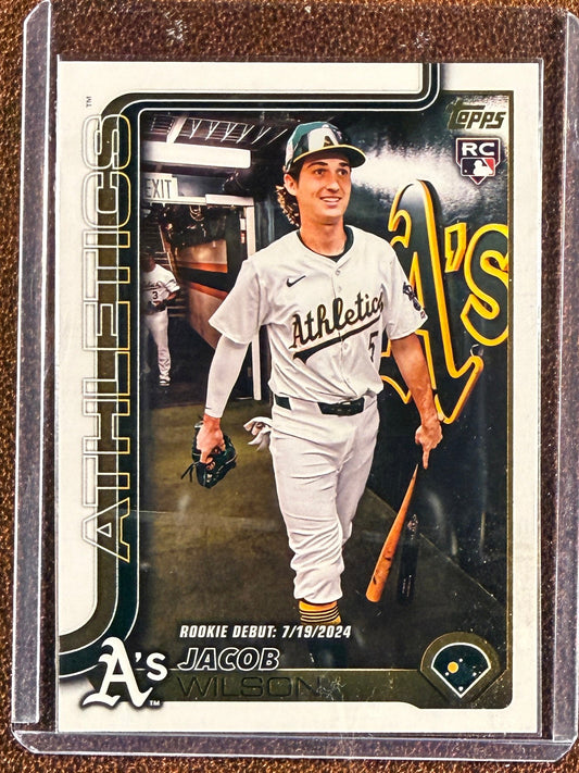 Jacob Wilson - 2025 Topps Update - Rookie Golden Mirror SSP - Athletics