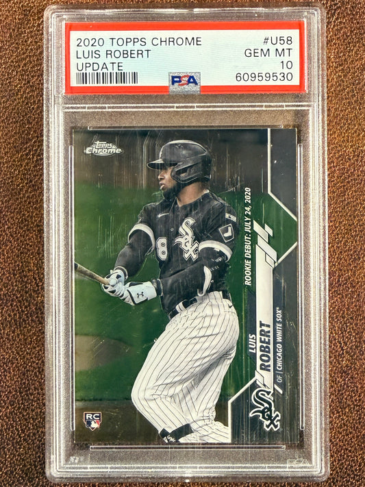 Luis Robert - 2020 Topps Chrome Update - Rookie (PSA 10) - White Sox