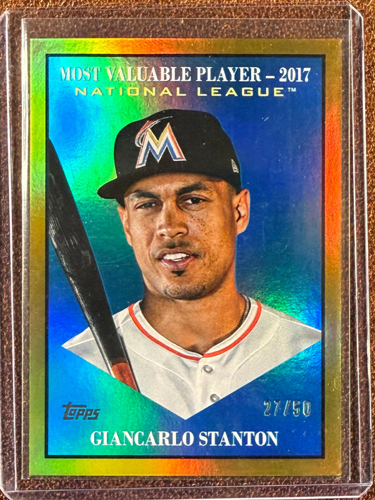 Giancarlo Stanton - 2025 Topps Update - GOLD /50 - Marlins