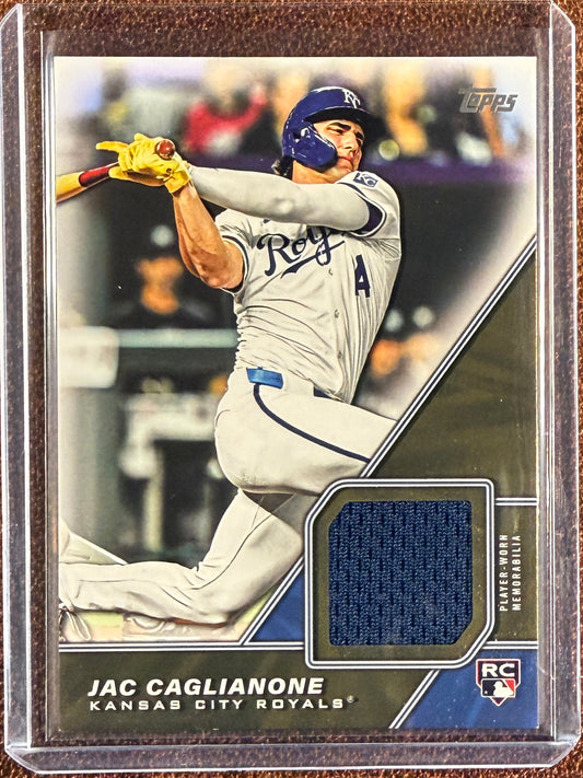 Jac Calianone - 2026 Topps Series 1 - Major League Material RELIC - Royals (Sold)