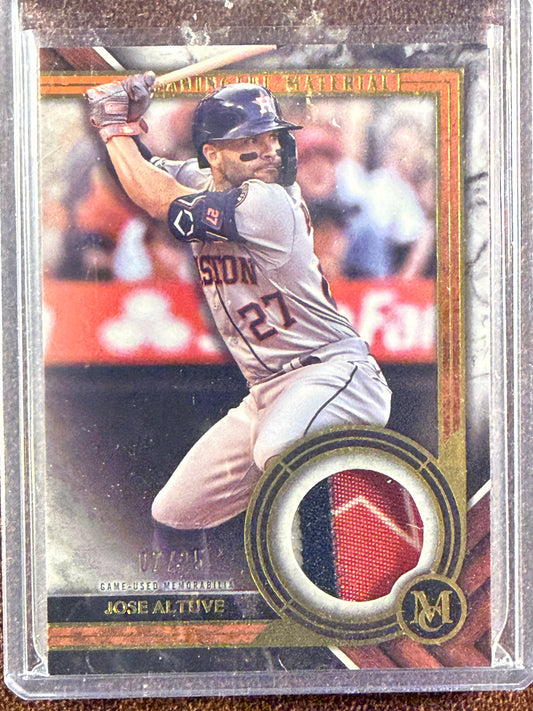 Jose Altuve - 2022 Topps Museum Collection - Meaning Full Material RELIC /25 - Astros