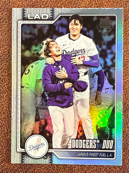 Shohei Ohtani/Yoshinobu Yamamoto - 2026 Topps Series 1 - Rainbow Foil - Dodgers