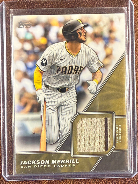 Jackson Merrill - 2026 Topps Series 1 - Major League Material RELIC - Padres