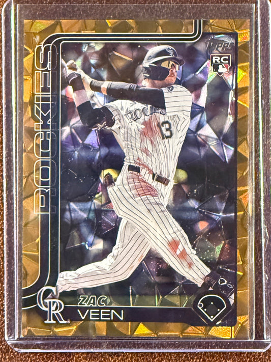 Zac Veen - 2025 Topps Update - Rookie GOLD Diamante /50 - Rockies