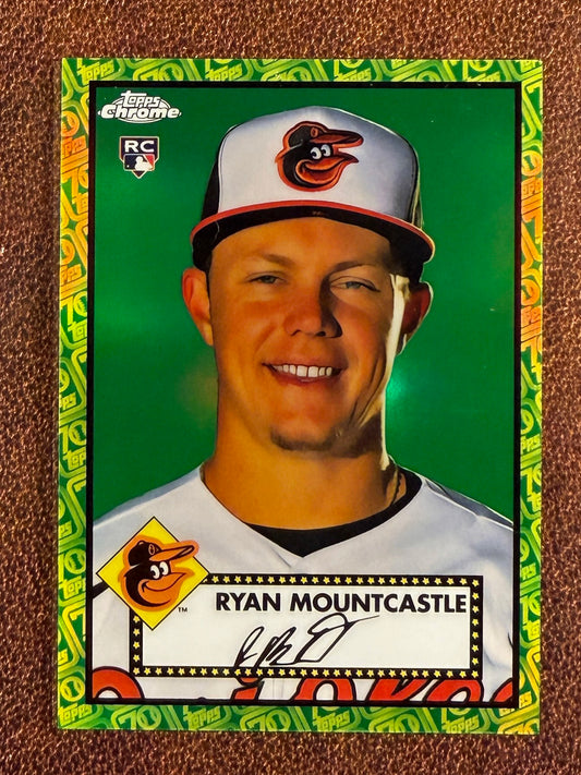 Ryan Mountcastle - 2021 Topps Chrome Platinum - GREEN/YELLOW 70th Anniversary Refractor /99 - Orioles