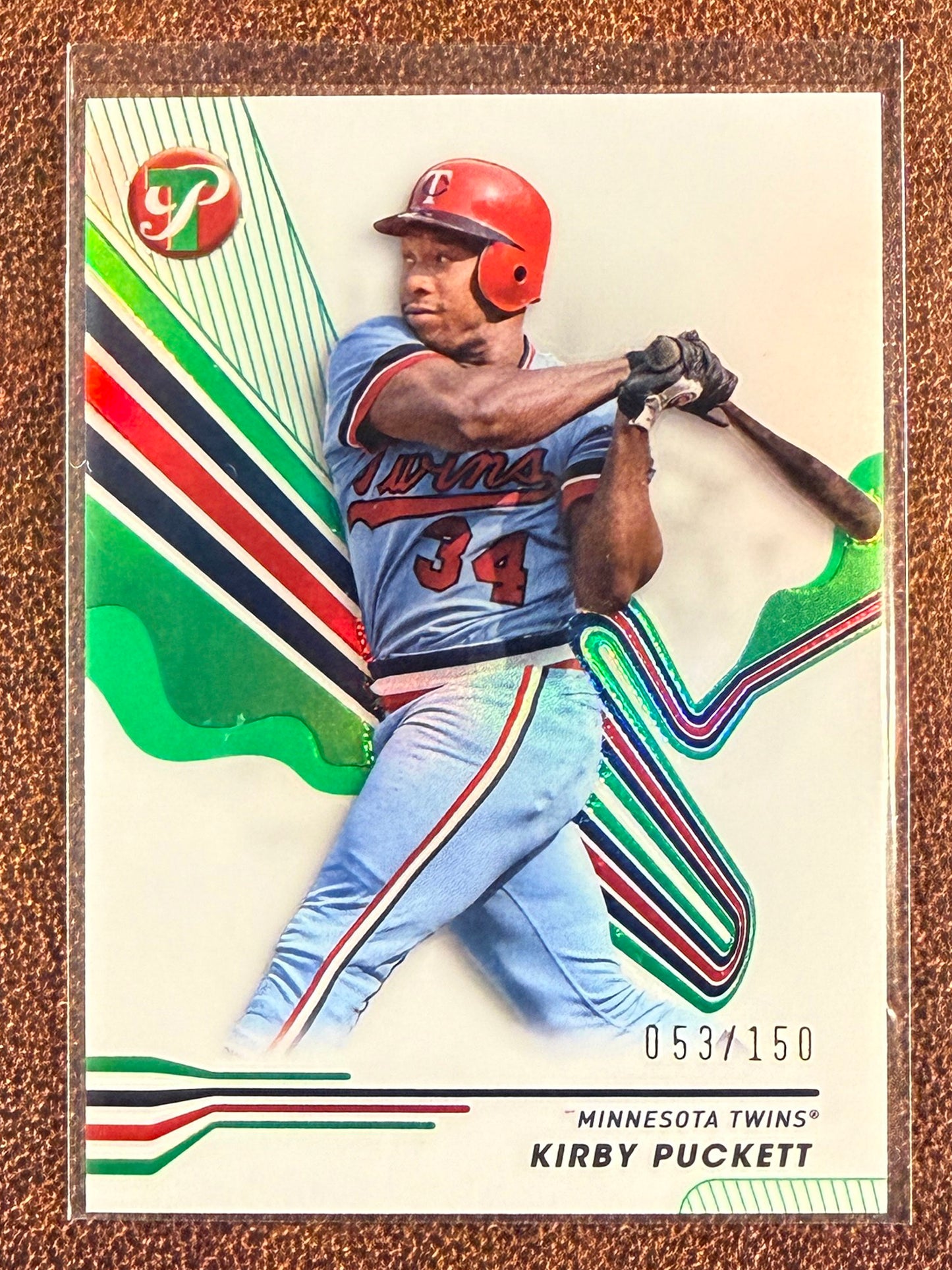 Kirby Puckett - 2024 Topps Pristine - GREEN Refractor /150 - Twins
