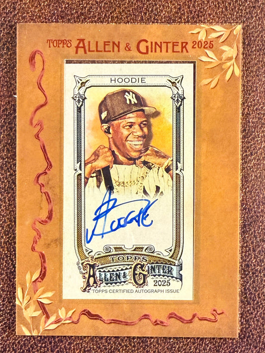 A Boogie Wit da Hoodie - 2025 Allen and Ginter - Mini Framed AUTO - Yankees