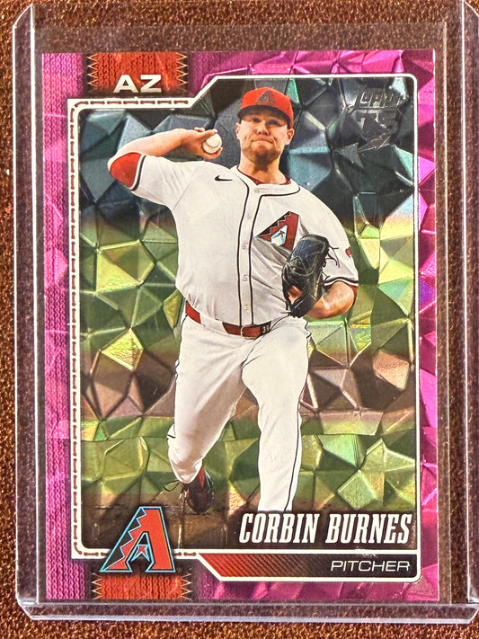 Corbin Burnes - 2026 Topps Series 2 - PINK Diamante - Diamondbacks