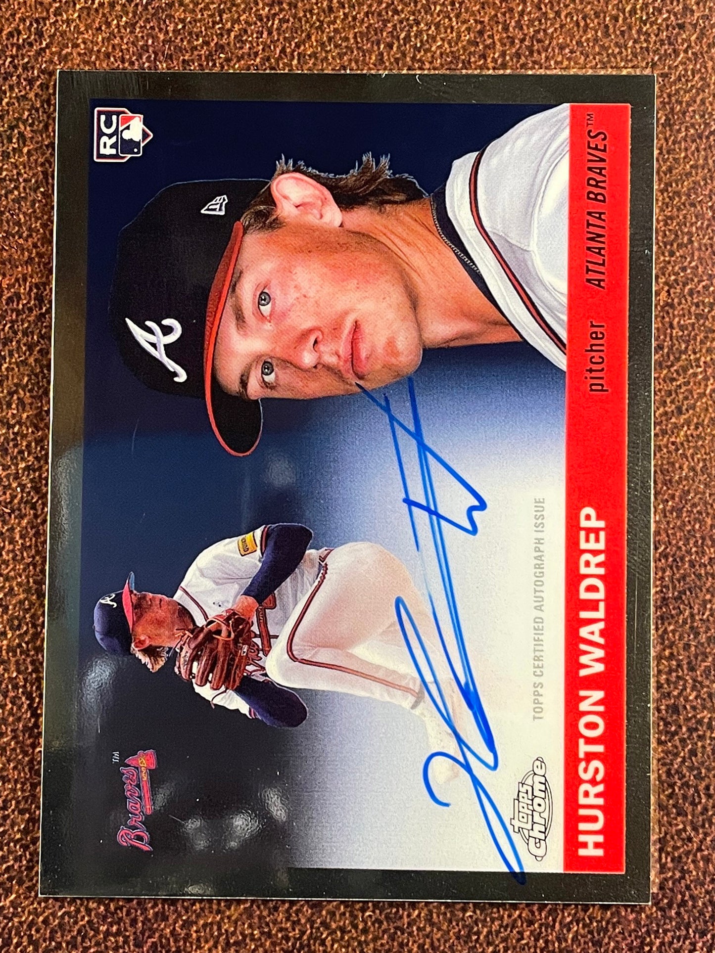 Hurston Waldrep - 2025 Topps Chrome Platinum - Rookie AUTO - Braves