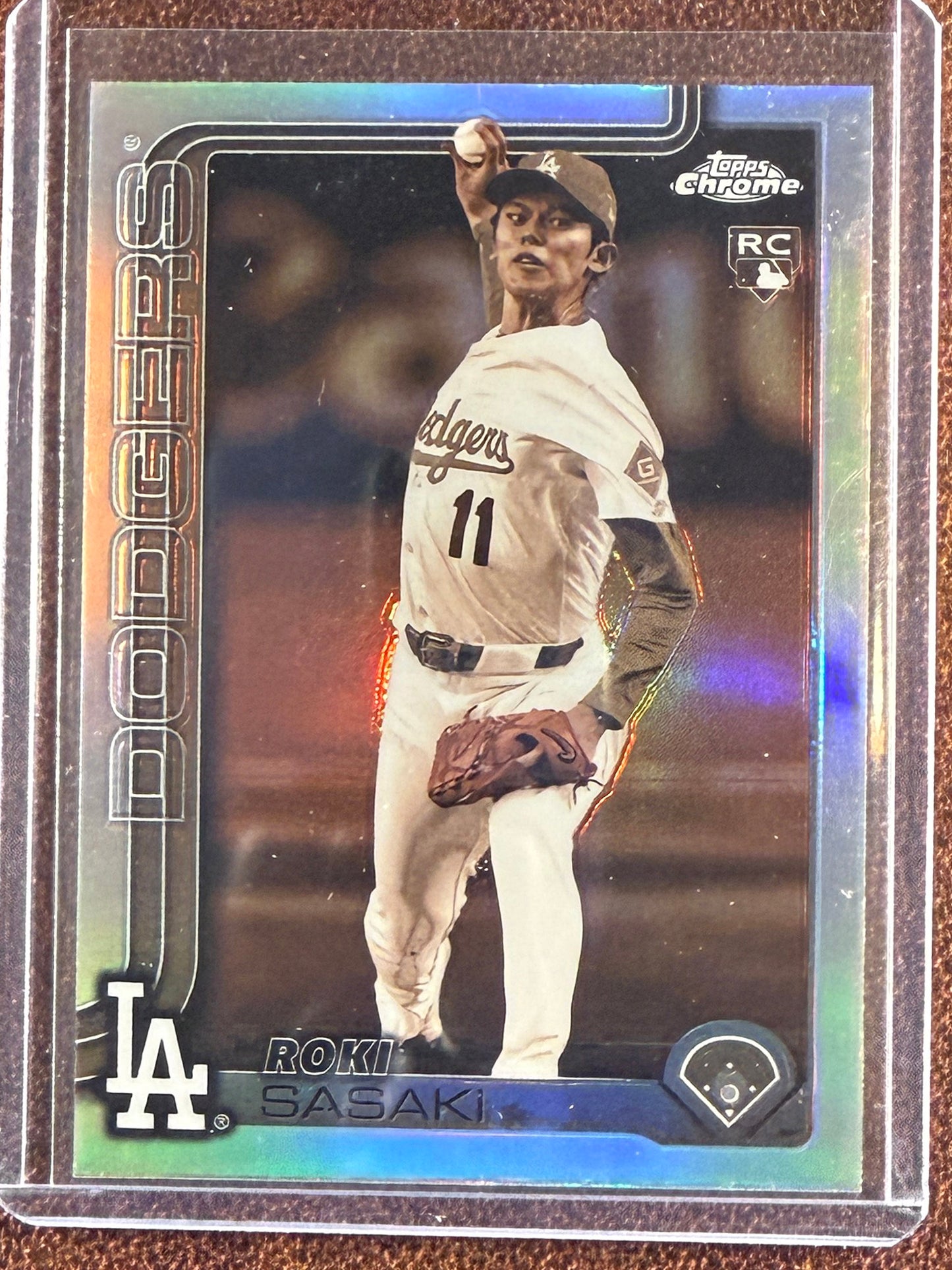 Roki Sasaki - 2025 Topps Chrome - Rookie SEPIA - Dodgers