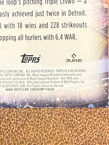 Tarik Skubal - 2025 Topps Update - Home Field Advantage (*Back Edge Issues/Corner Whiting*) - Tigers