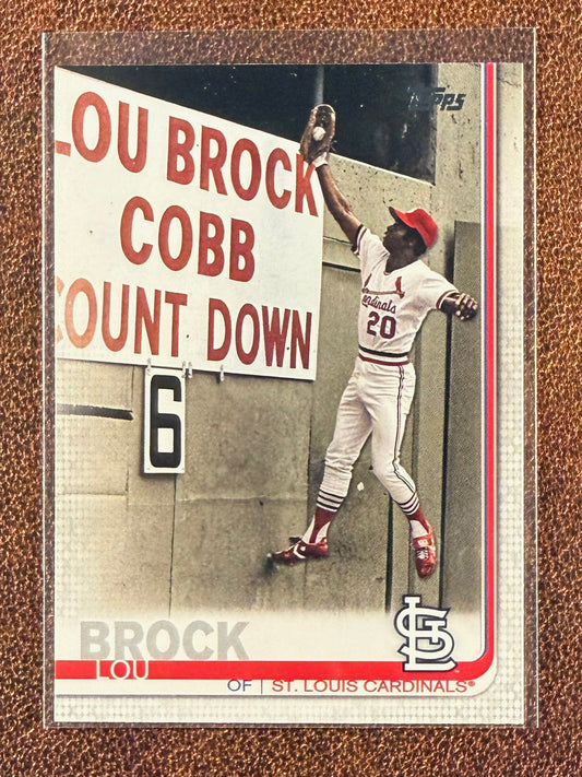 Lou Brock - 2019 Topps Series 2 - Legend Image Varation SP - Cardinals
