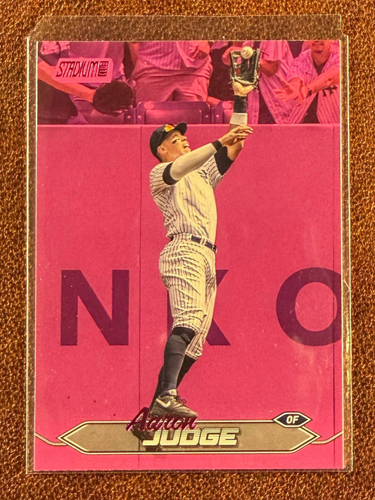 Aaron Judge - 2024 Topps Stadium Club - PINK - Yankees