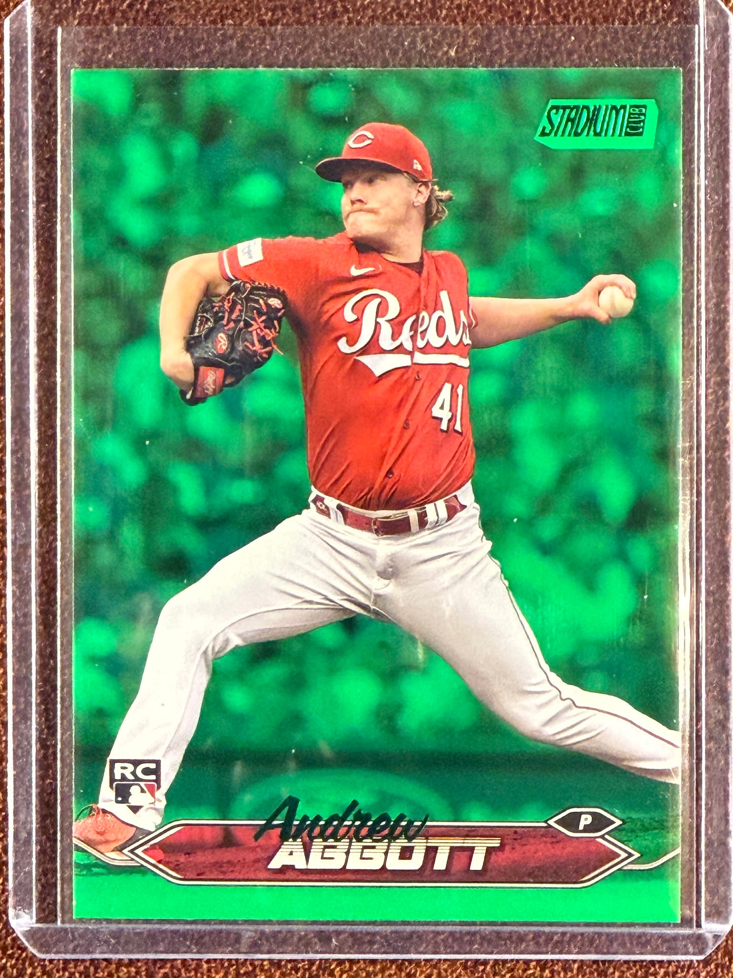 Andrew Abbott - 2024 Topps Stadium Club - Rookie GREEN /199 - Reds