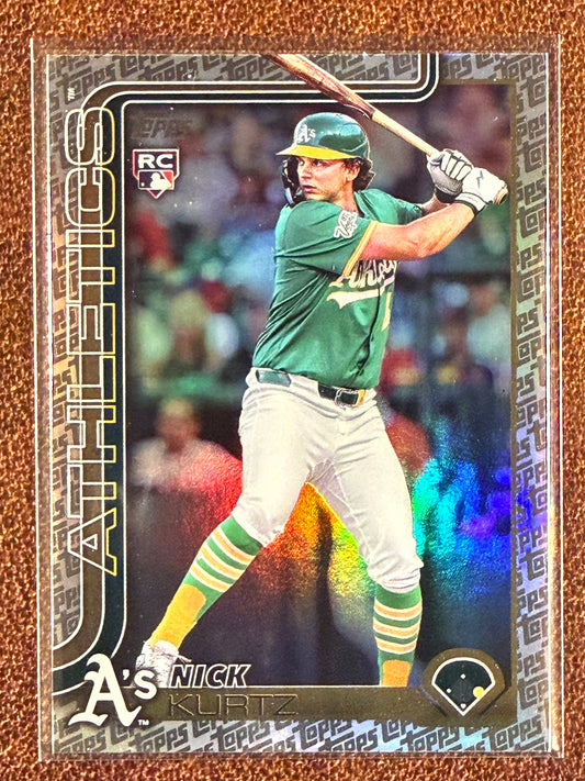 Nick Kurtz - 2025 Topps Update - Rookie Logo Foil - Athletics