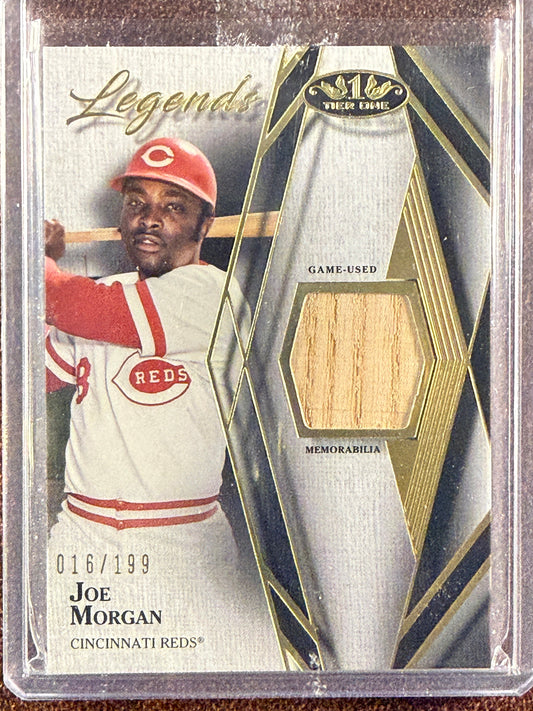 Joe Morgan - 2022 Topps Tier One - Game Used Legends RELIC - Reds