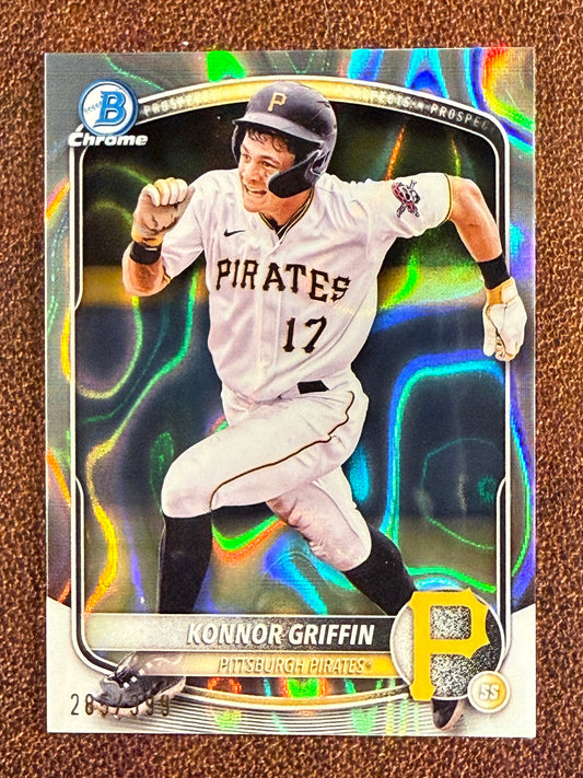 Konnor Griffin - 2025 Bowman Chrome - Lava /399 - Pirates