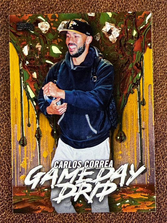 Carlos Correa - 2026 Topps Series 1 - GOLD Game Day Drip /50 - Astros