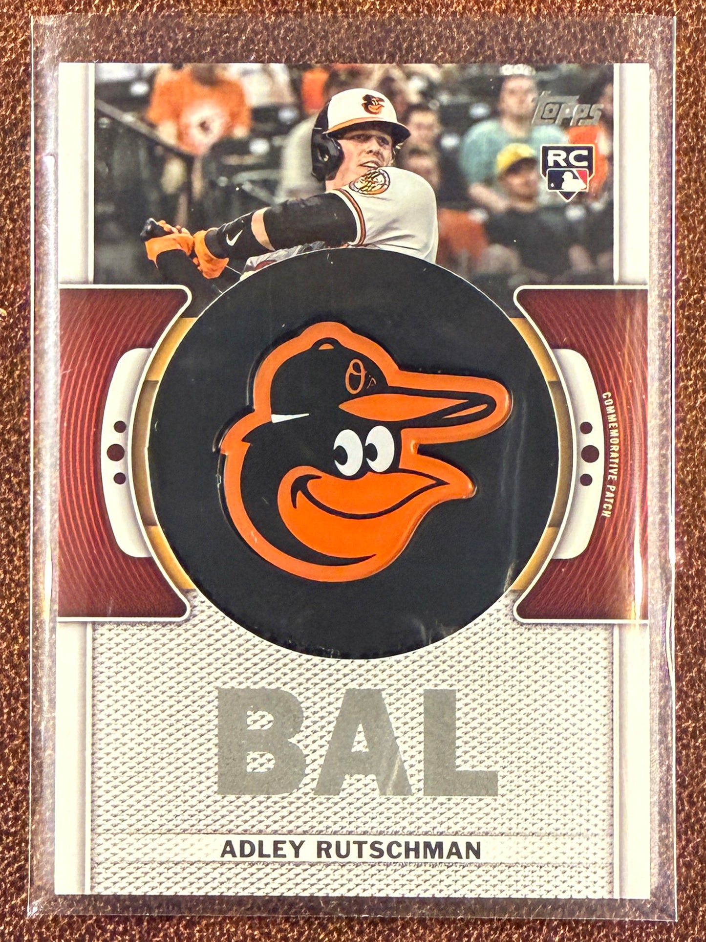 Adley Rutschman - 2023 Topps Series 1 - Rookie Commemorative Team Logo Patch - Orioles