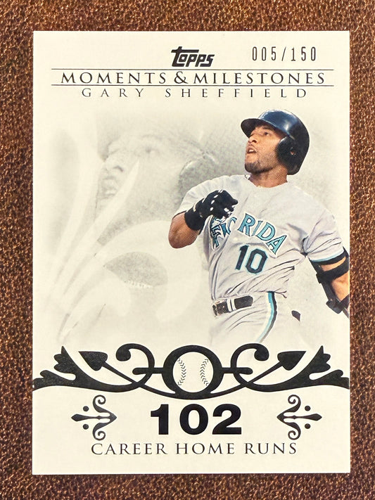 Gary Sheffield - 2008 Topps Moments - Moments & Milestones /150 - Marlins