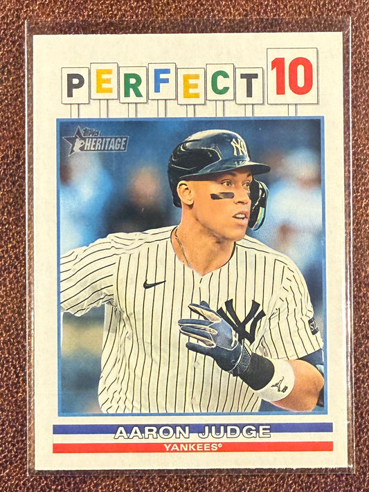 Aaron Judge - 2025 Topps Heritage High Number - Perfect 10 Insert - Yankees