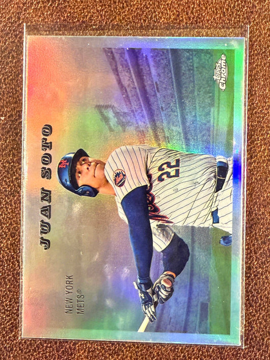 Juan Soto - 2025 Topps Chrome Platinum - Rails &Sails - Mets