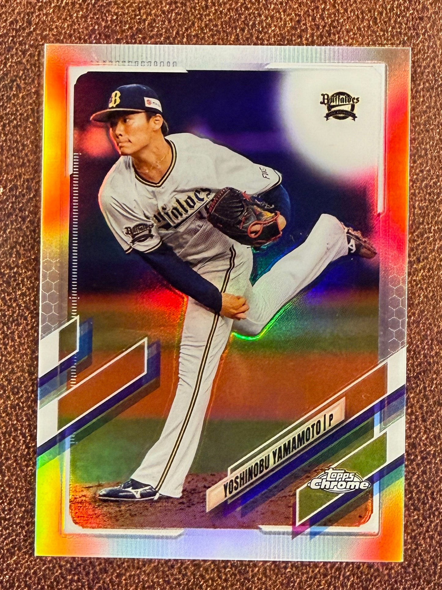 Yoshinobu Yamamoto - 2021 Topps Chrome NPB - Prospect Refractor - Dodgers