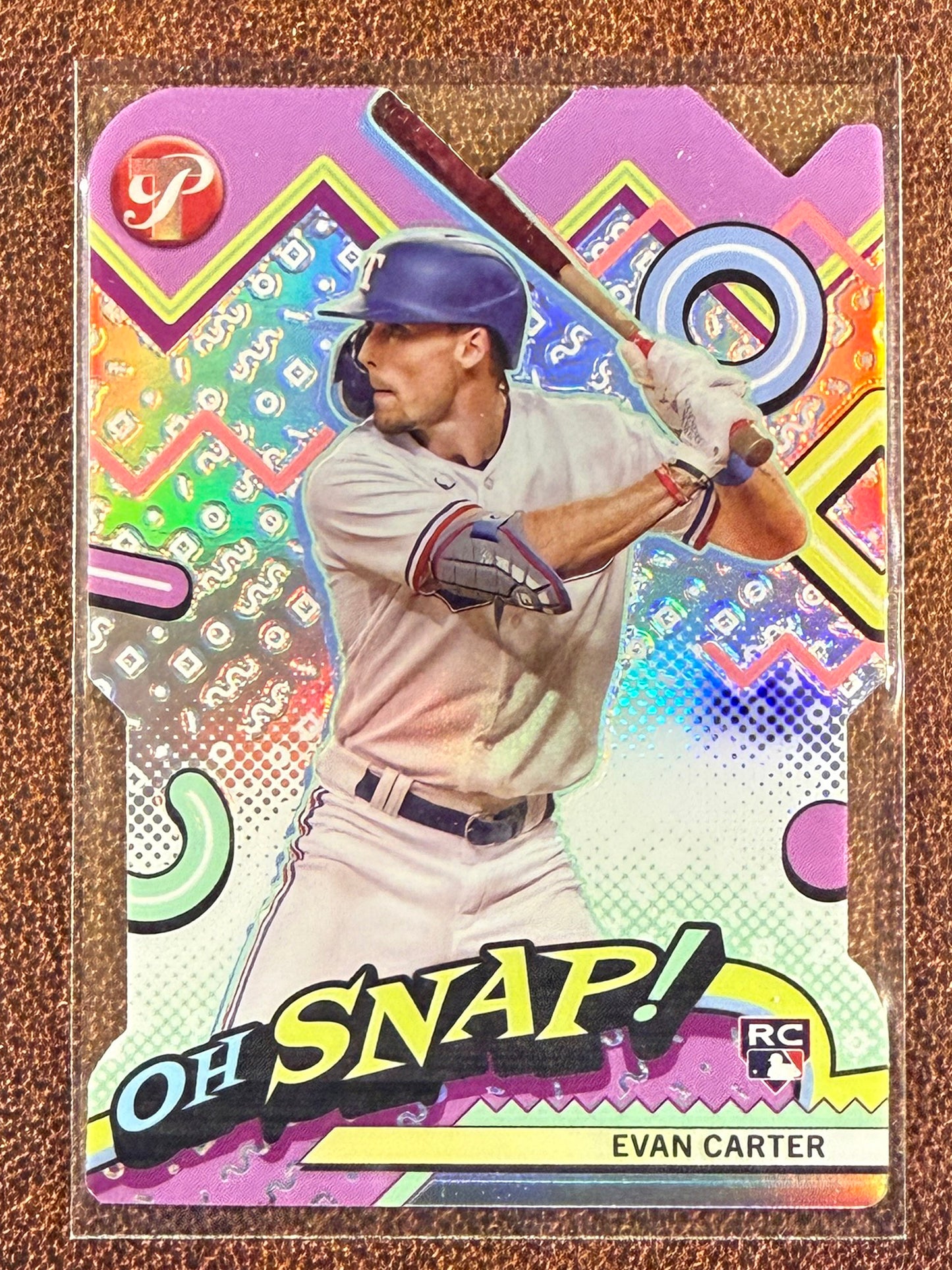 Evan Carter - 2024 Topps Pristine - Oh Snap Rookie - Rangers