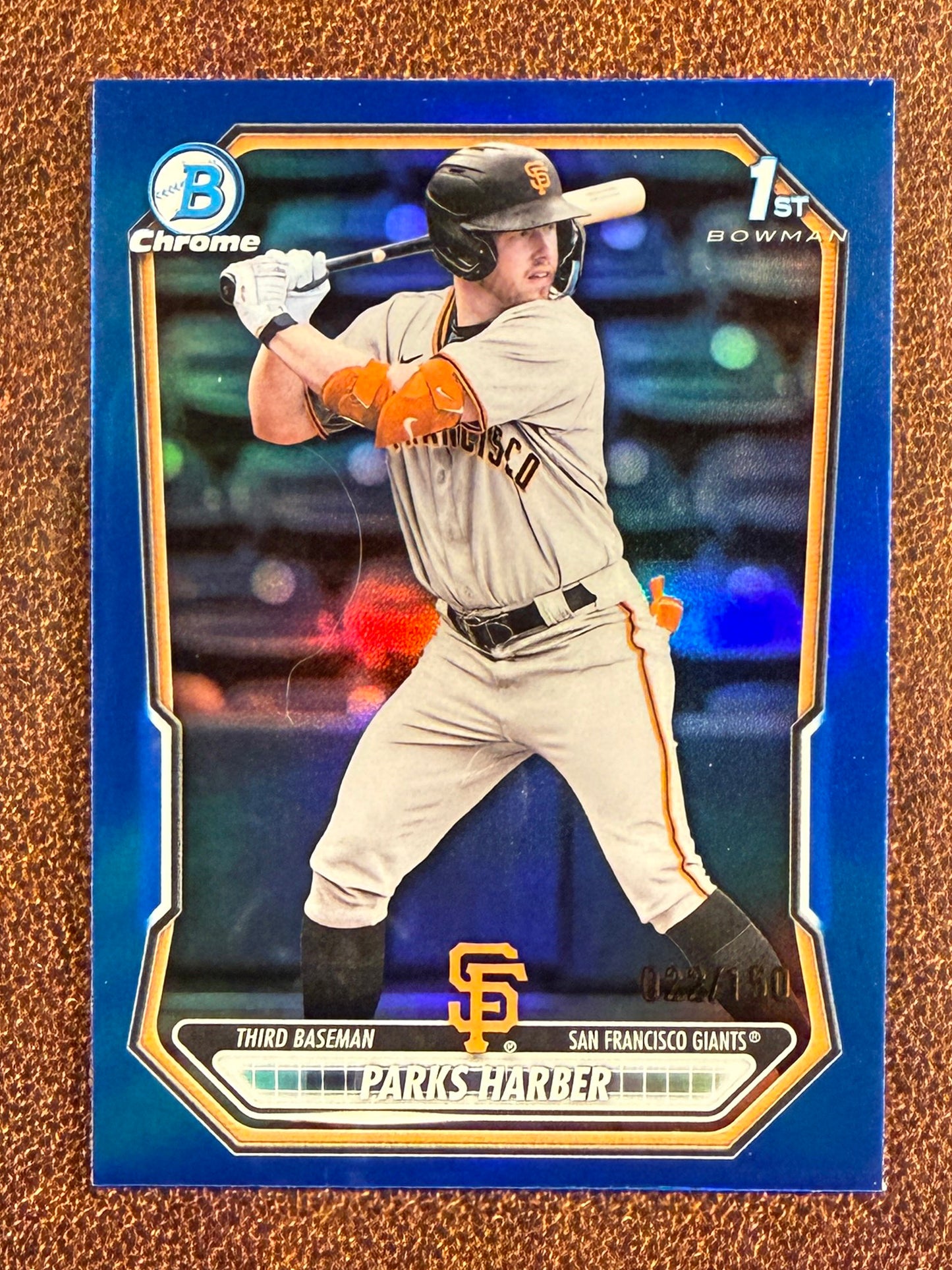 Parks Harber - 2026 Bowman - BLUE 1st Chrome /150 - Giants