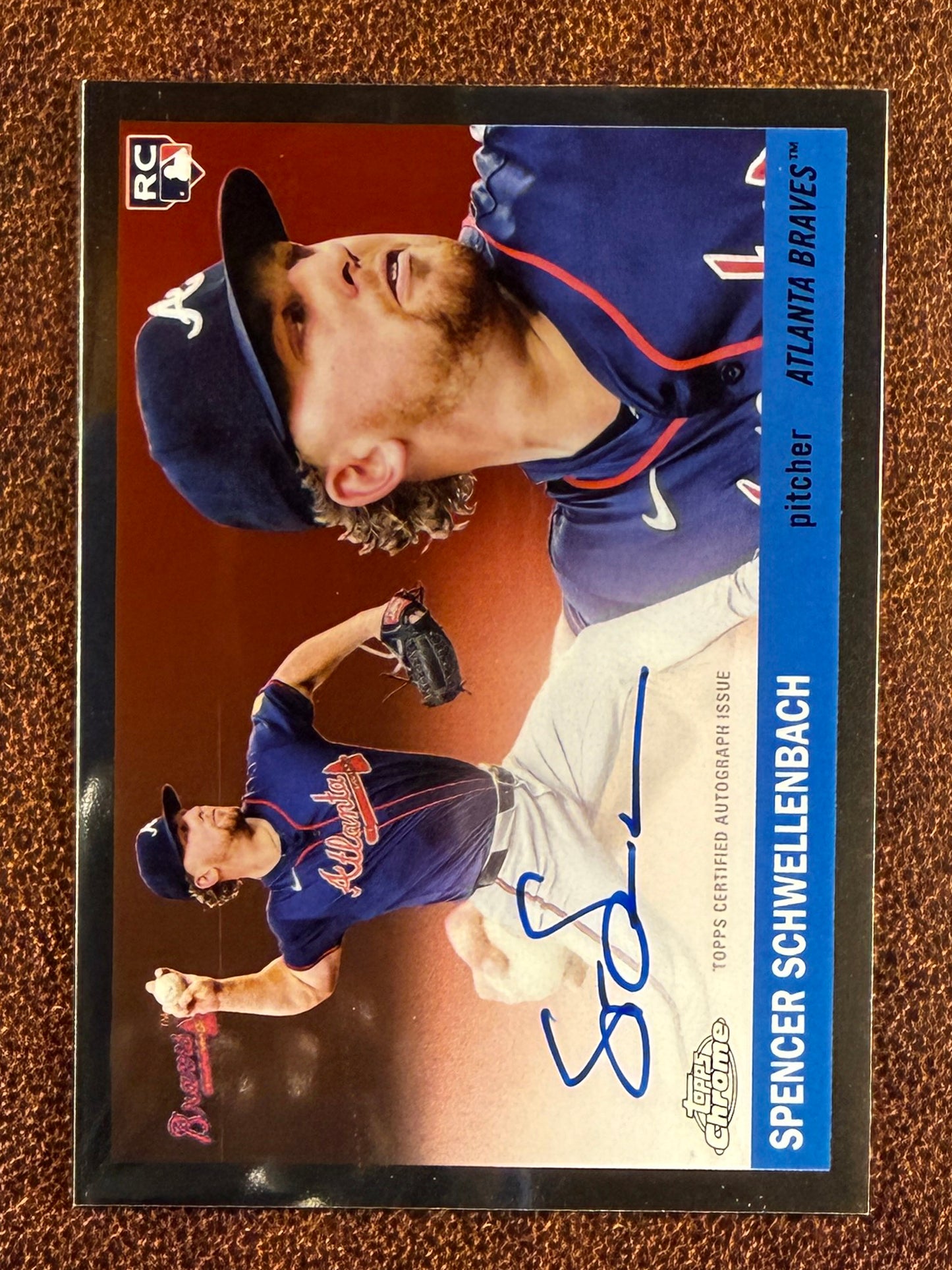 Spencer Schwellenbach - 2025 Topps Chrome Platinum - Rookie AUTO (*Print Line*) - Braves